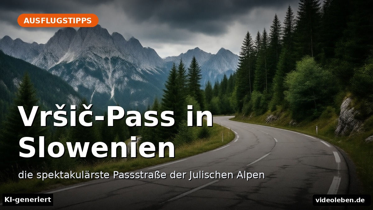 Vršič-Pass in Slowenien – die spektakulärste Passstraße der Julischen Alpen – Beitragsbild (KI-generierte Darstellung)