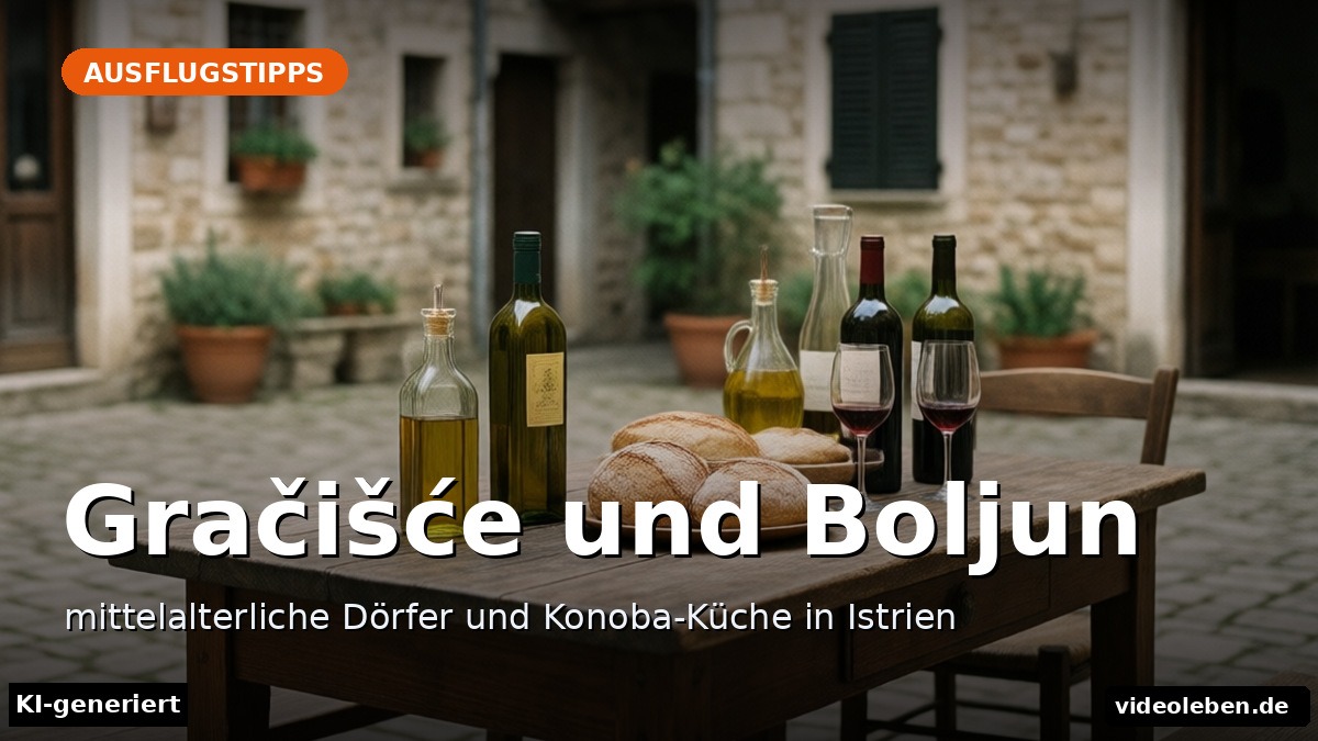 Gračišće und Boljun – mittelalterliche Dörfer und Konoba-Küche in Istrien – Beitragsbild (KI-generierte Darstellung)