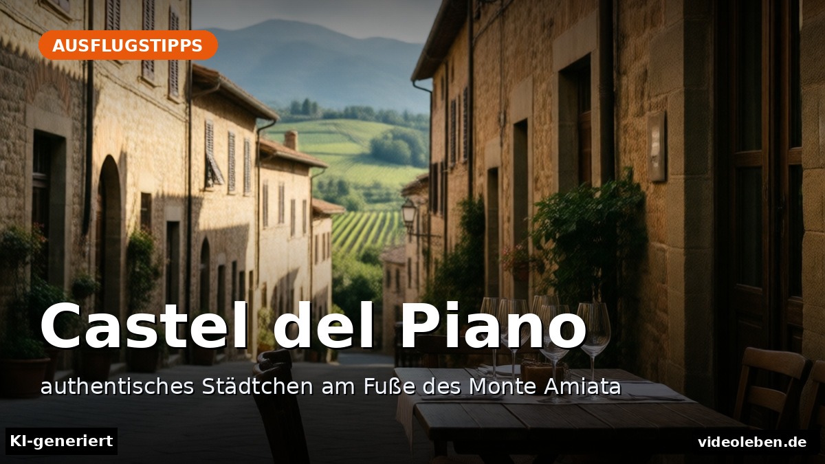 Castel del Piano – authentisches Städtchen am Fuße des Monte Amiata – Beitragsbild (KI-generierte Darstellung)