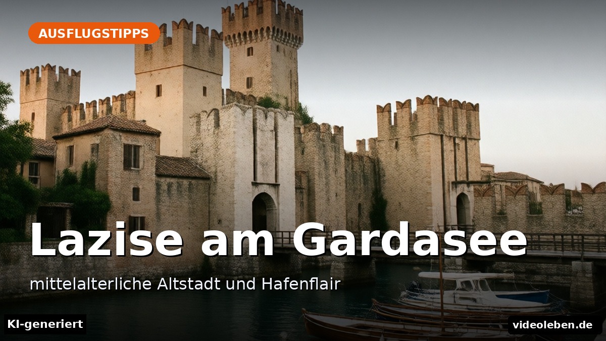 Lazise am Gardasee – mittelalterliche Altstadt und Hafenflair – Beitragsbild (KI-generierte Darstellung)
