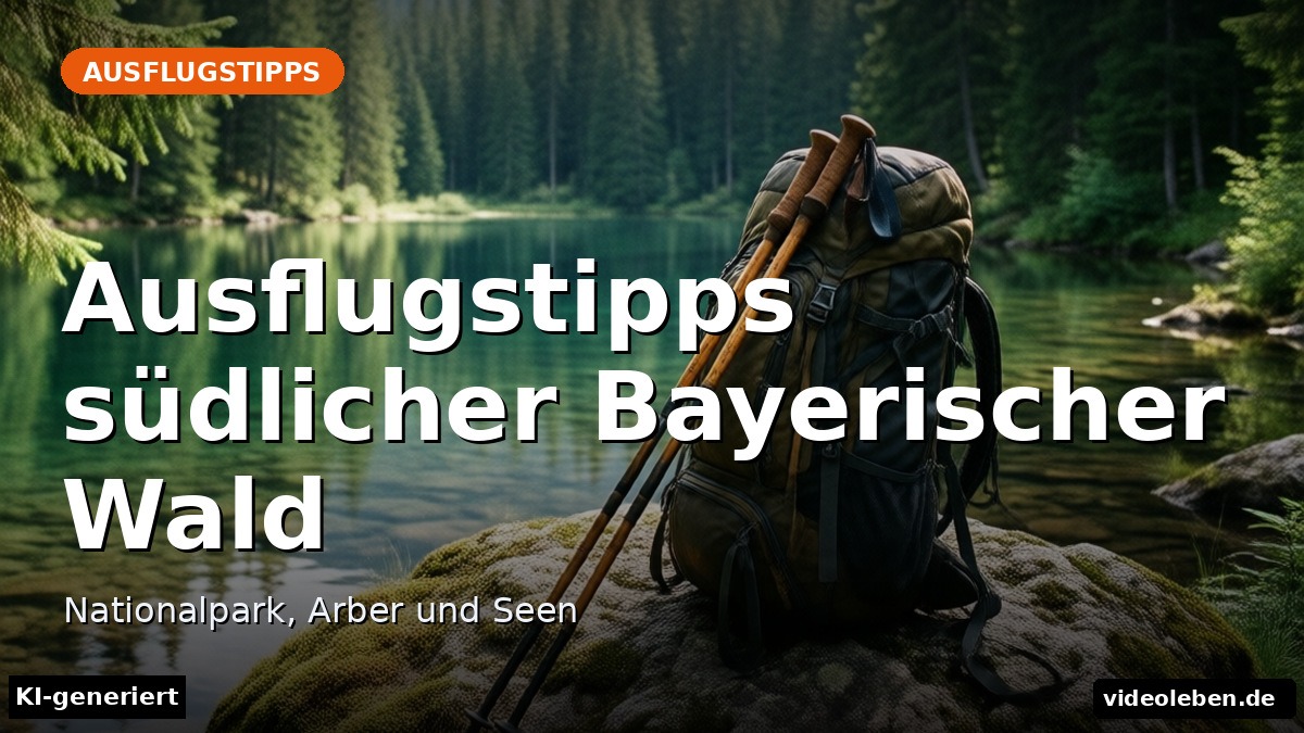 Ausflugstipps südlicher Bayerischer Wald – Nationalpark, Arber und Seen – Beitragsbild (KI-generierte Darstellung)