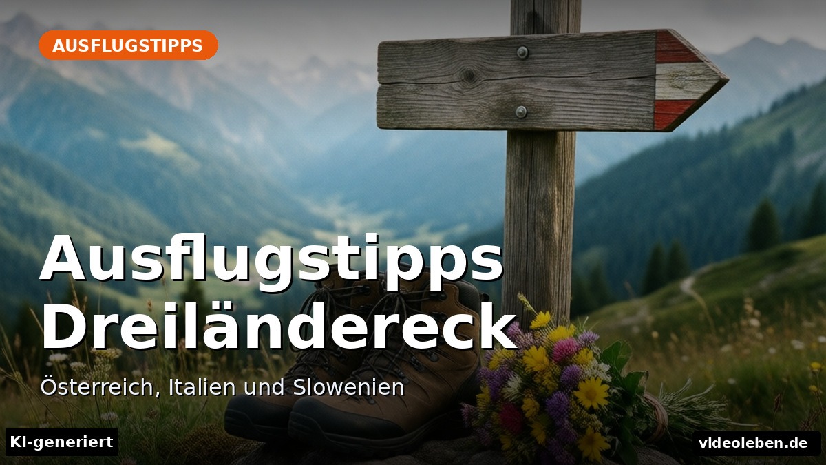 Ausflugstipps Dreiländereck – Österreich, Italien und Slowenien – Beitragsbild (KI-generierte Darstellung)