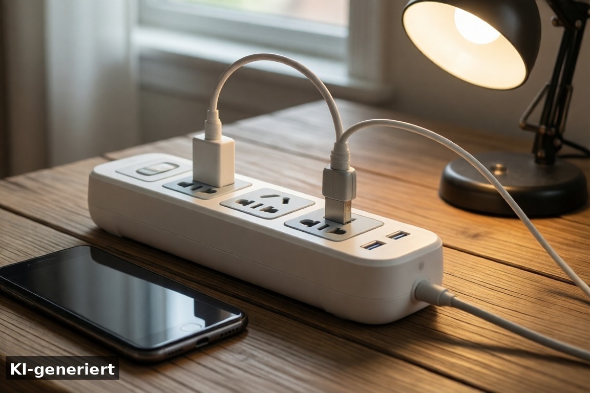 Technik & Features der Mehrfachsteckdose mit USB – STGAROT 5-in-1 Mehrfachsteckdose mit USB im Test – kompakt & praktisch (KI-generierte Darstellung)