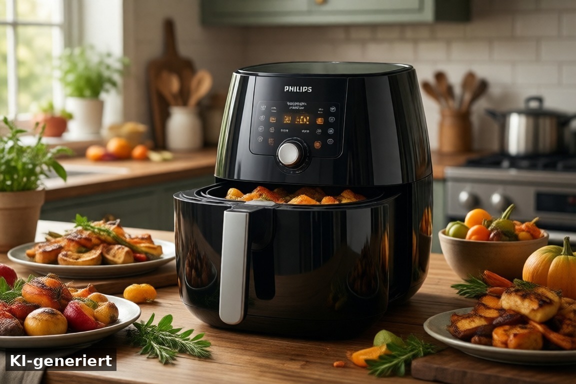 5. Philips Airfryer 4000 Series NA460 – gesünder kochen im Herbst – Diese 5 Herbst-Produkte 2026 machen den Alltag entspannter (KI-generierte Darstellung)