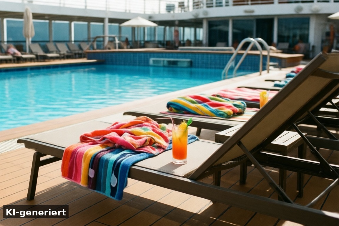 Fazit: Aktiv an Bord – AIDA prima an Bord: Skywalk, Four Elements, Racer & Beach Club (KI-generierte Darstellung)