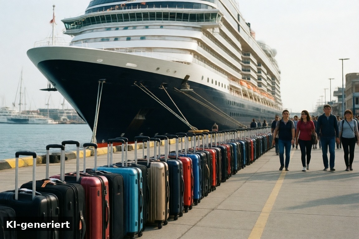 Landgang in Rotterdam und Zeebrugge – AIDA prima: Landgänge in Rotterdam und Zeebrugge (KI-generierte Darstellung)