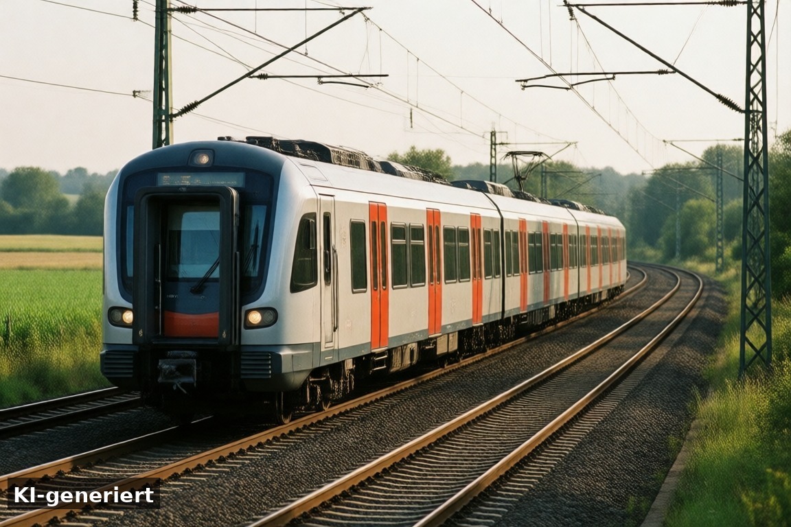 S 11: Köln – Bergisch Gladbach – S-Bahn in NRW: S7, S8, S9 und S11 im Video (KI-generierte Darstellung)