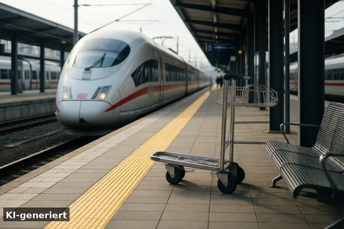 Fernverkehr: was am Bahnsteig erlaubt ist – RE, IC, ICE und Thalys: Fernverkehr in NRW im Video (KI-generierte Darstellung)