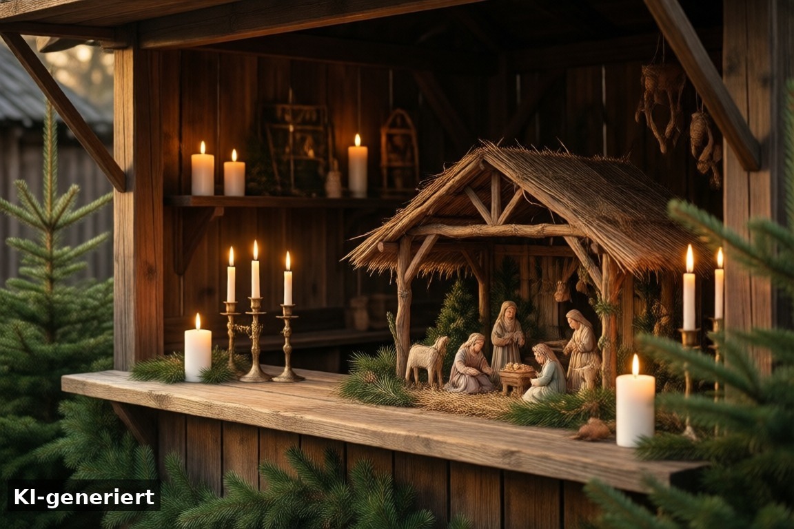 Fazit: Lohnt sich die Burgweihnacht auf Burg Satzvey? – Burgweihnacht Satzvey: Mittelalterlicher Weihnachtsmarkt mit Krippenspiel (KI-generierte Darstellung)