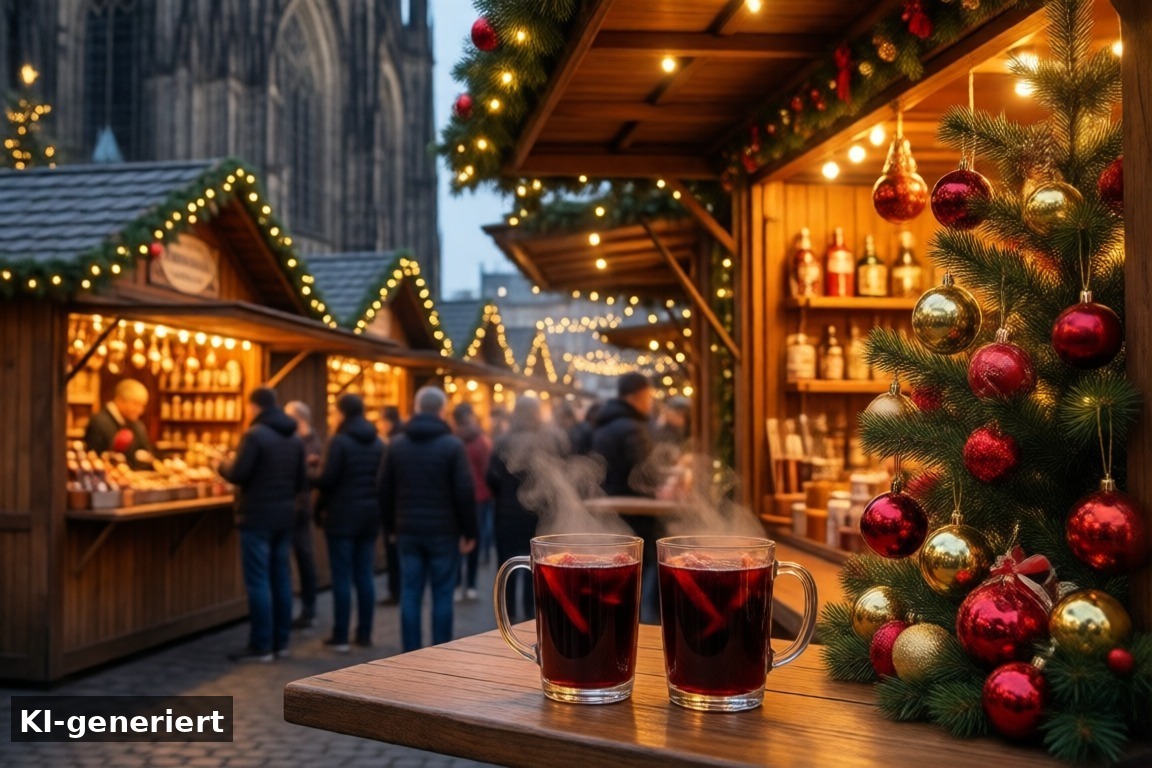 Termine und Öffnungszeiten 2026 – Weihnachtsmarkt am Kölner Dom: Termine, Öffnungszeiten und unsere Videos (KI-generierte Darstellung)