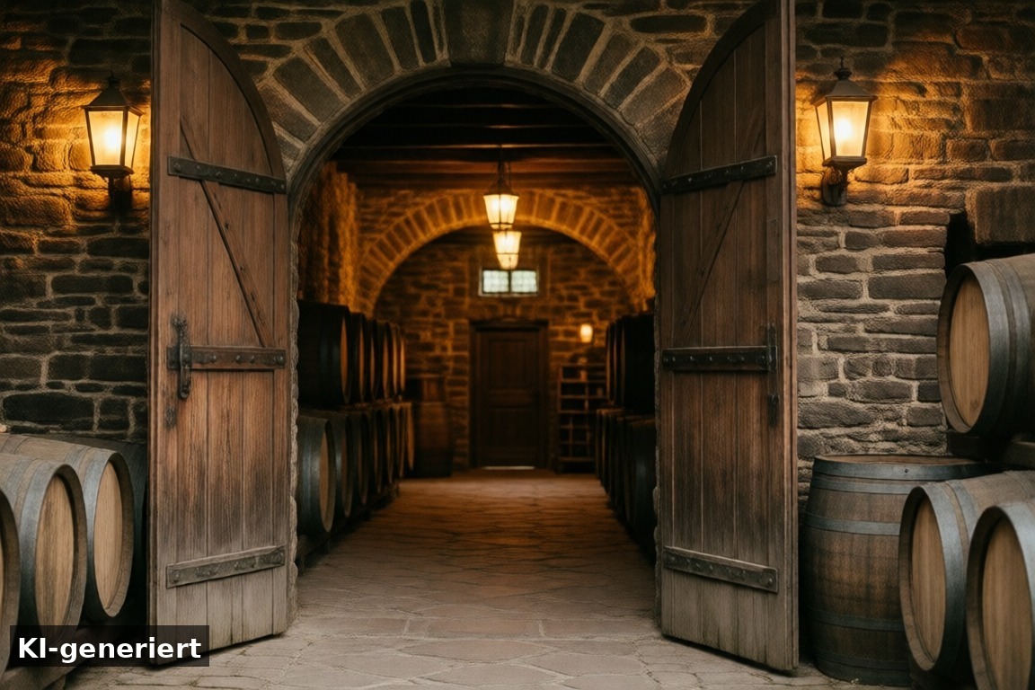 Anfahrt und Tipps für den Besuch – Unterirdische Weihnachtsmärkte Traben-Trarbach: Mosel-Wein-Nachts-Markt in den Kellern (KI-generierte Darstellung)