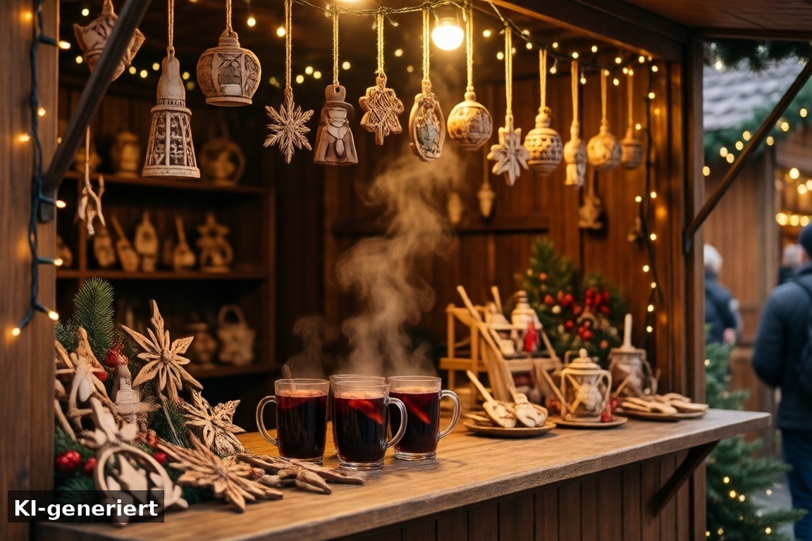 Was die kleinen Märkte anders machen – Weihnachtsmärkte in Bad Bentheim, Lingen und Brühl: kleine Märkte mit besonderem Charme (KI-generierte Darstellung)