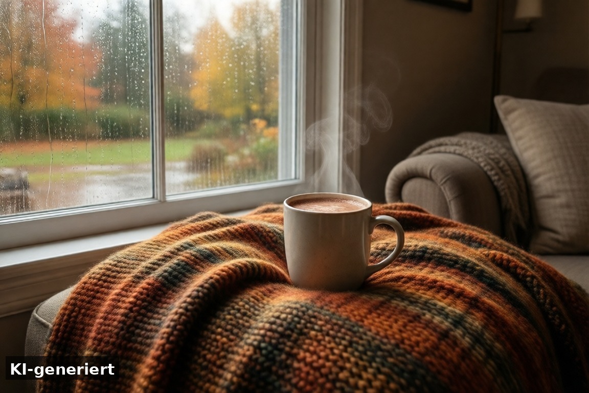 Schlechtes Wetter gehört zur Herbstplanung dazu – Herbstferien 2026: Urlaub, Ausflüge und Tipps für Familien (KI-generierte Darstellung)
