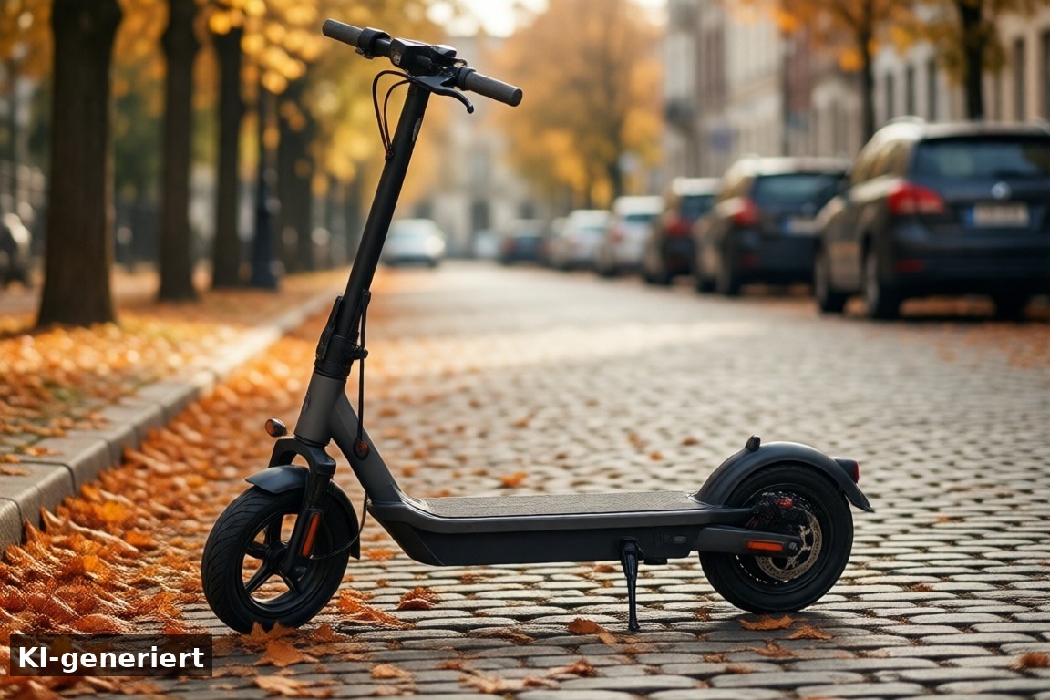 Amazon-Alternativen mit Straßenzulassung – E-Scooter mit Straßenzulassung im Herbstverkauf: iScooter T4 für 498,99 € (KI-generierte Darstellung)