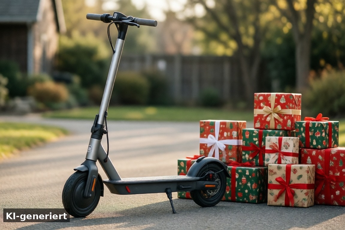 iScooter iK7 im Herbstverkauf: Preise und Varianten – Kinder-E-Scooter als Weihnachtsgeschenk: iScooter iK7 für 198,99 € im Herbstverkauf (KI-generierte Darstellung)