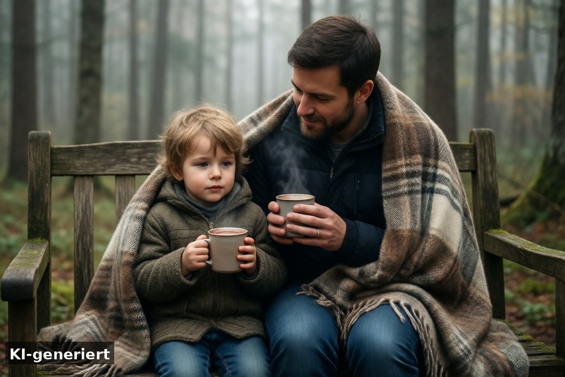 Mit kleinen Kindern zählt die Zeit, nicht das Programm – Herbst-Ausflüge mit Kindern in NRW: So gelingt die Planung bei Regen, Wind und Sonne (KI-generierte Darstellung)