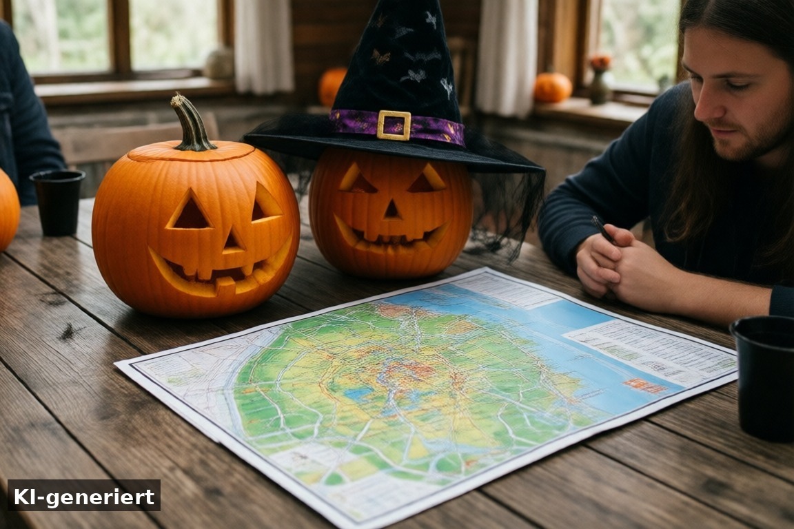 Herbstferien in NRW: Jetzt beginnt die Planung – Halloween 2026 in NRW: Movie Park, Eifelpark und FORT FUN im Vergleich (KI-generierte Darstellung)