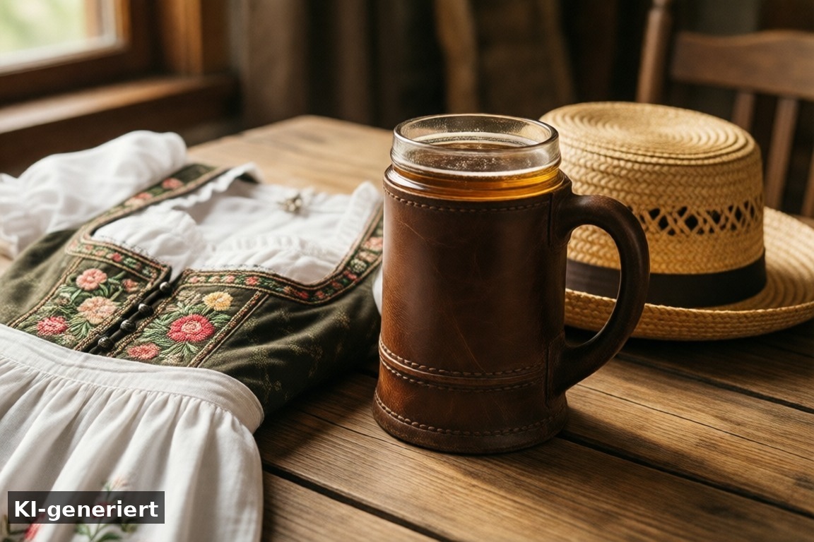 Was brauche ich für mein erstes Oktoberfest? Die Checkliste – Oktoberfest-Outfit 2026: Was trägt man auf der Wiesn und auf regionalen Oktoberfesten? (KI-generierte Darstellung)