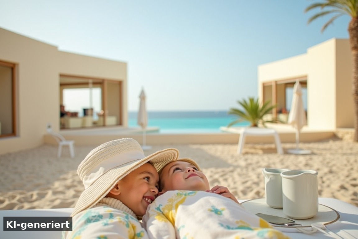 Der erste Eindruck und die Lage der Anlage – Familienurlaub im Magic Life Penelope Beach Imperial auf Djerba (KI-generierte Darstellung)