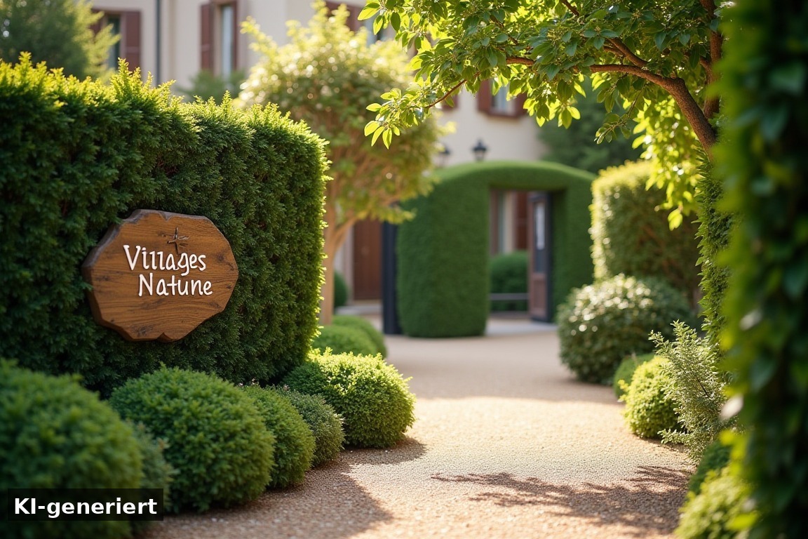 Ankunft und erster Eindruck der Anlage – Abenteuer und Entspannung im Villages Nature Paris (KI-generierte Darstellung)