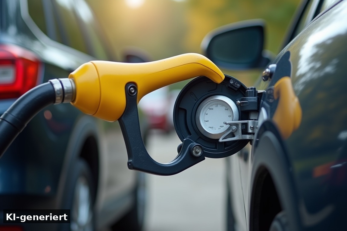 Was am ersten Tag des Tankrabatts an den Zapfsäulen passiert ist – Tankrabatt ab 1. Oktober 2026: Was Autofahrer jetzt wirklich sparen (KI-generierte Darstellung)
