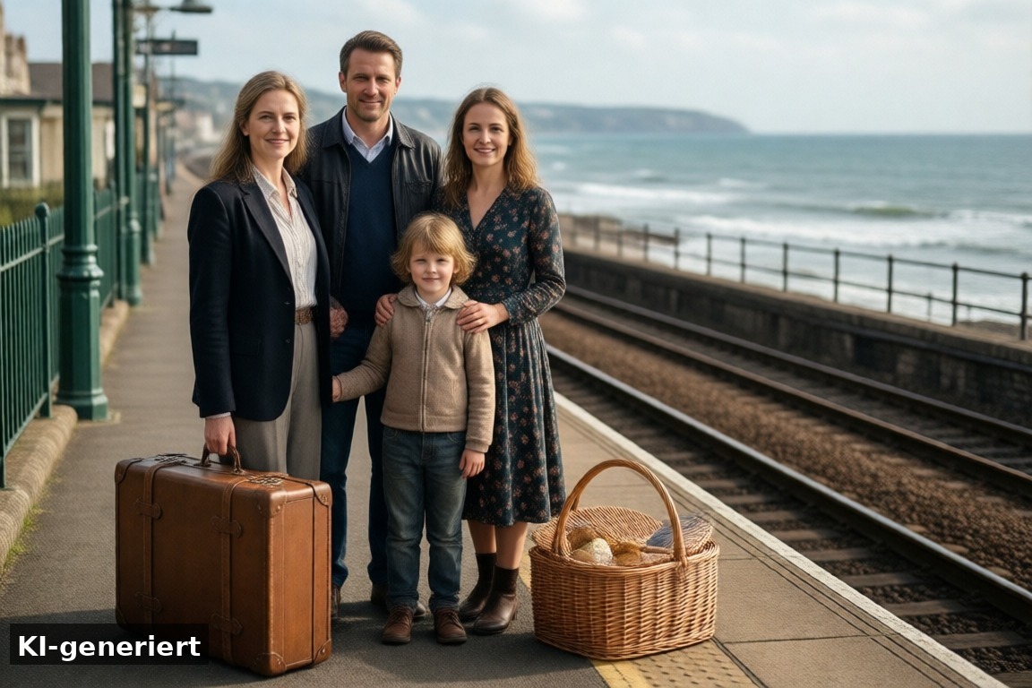 Somerset mit Kindern: Bahnfahrt in Weston-super-Mare
