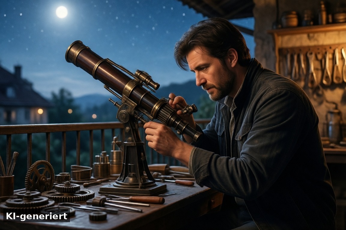 Orioniden 2026: Beobachtung am Teleskop unter dem Sternenhimmel