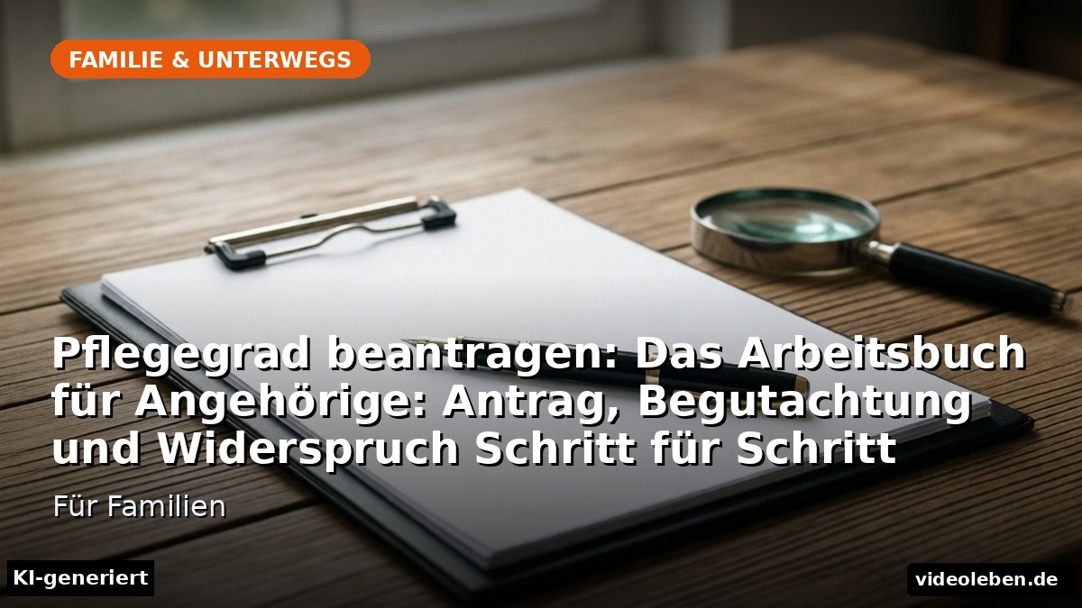 Pflegegrad beantragen: Das Arbeitsbuch für Angehörige: Antrag, Begutachtung und Widerspruch Schritt für Schritt – Für Familien (KI-generierte Darstellung)