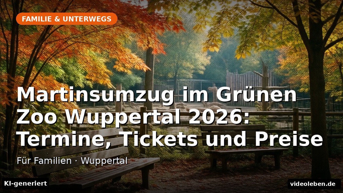 Martinsumzug im Grünen Zoo Wuppertal 2026: Termine, Tickets und Preise – Für Familien · Wuppertal (KI-generierte Darstellung)