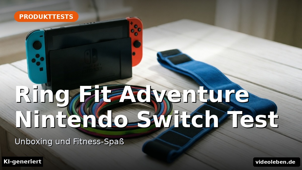 Ring Fit Adventure Nintendo Switch Test – Unboxing und Fitness-Spaß – Beitragsbild (KI-generierte Darstellung)