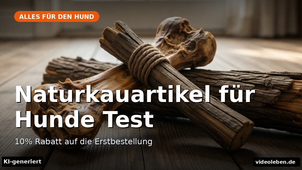 Naturkauartikel für Hunde Test – 10% Rabatt auf die Erstbestellung – Beitragsbild (KI-generierte Darstellung)