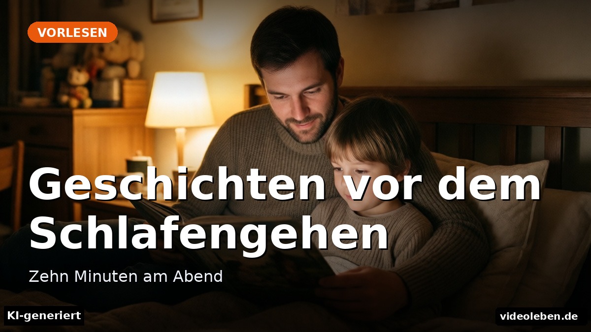 Familienrituale: Vorlesen am Abend im Kinderzimmer