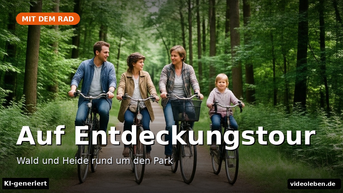 Center Parcs Huttenheugte: Familie radelt durch Wald und Heide